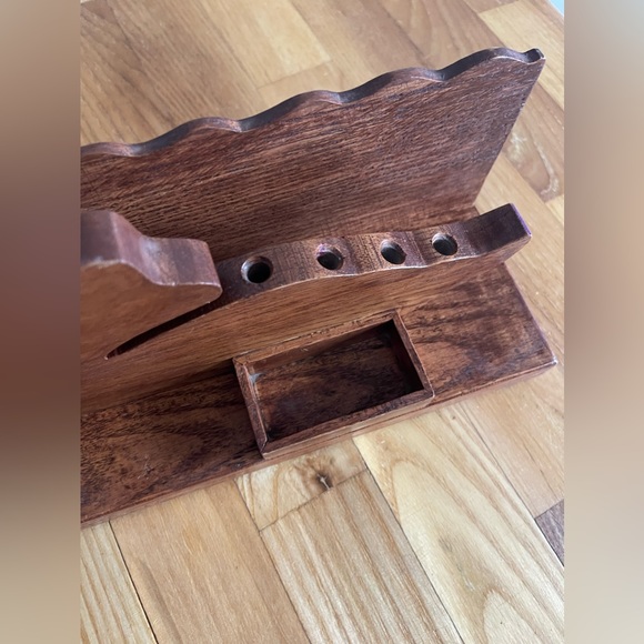 Vintage Wooden Duck Desk Organizer - Felt Bottom - Picture 3 of 7